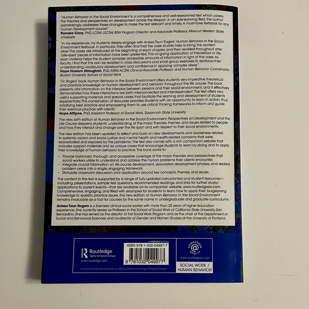 Human Behavior in the Social Environment Social Work Books for Grad Students - Picture 4 of 9